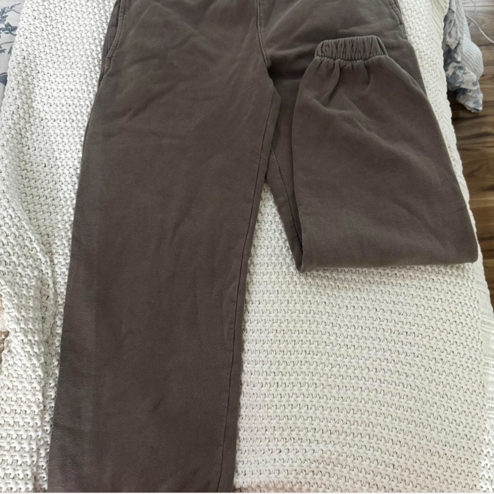 Brandy Melville Brown Track Pants for Casual Comfort